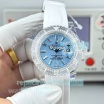 ER Factory Swiss Clone Rolex Phantomlab Submariner Transparent Case Ice Blue Dial Watch 